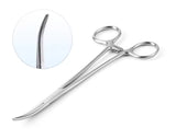 16CM Stainless Steel Fishing Forceps Hook Remover Curved Locking Clamps