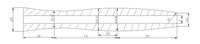 100% Carbon Fiber Fly Rod Grip B (Bore Hole Only)