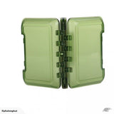 Clearance! Large Size High quality Olive Green Transparent Waterproof Slit Foam Fly Box