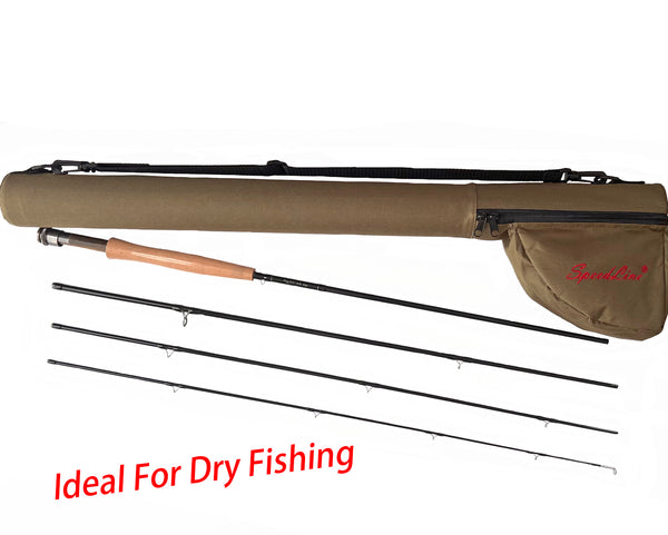 9'0" #4/5 High Quality (100% TORAY Carbon Fiber) Dry Fly Rod, IDEAL For DRY Fishing
