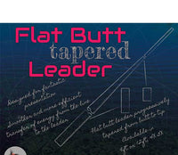 9FT and 12FT Flat Butt Knotless yellowish Tapered Leaders, Avail Size In 4X and 5X