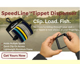 New Design ---Long Lasting Aluminum Fly Fishing Tippet Spool Holder(Quick/Easy Access On The Go)