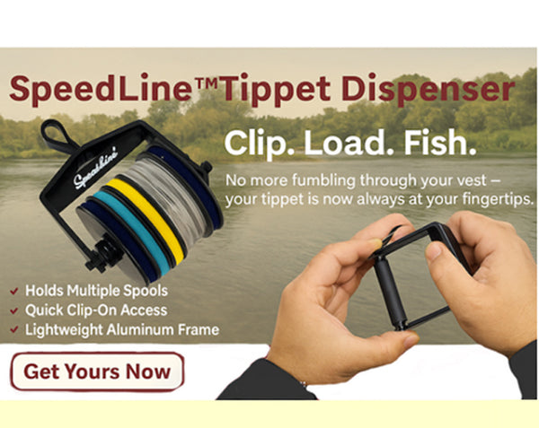 New Design ---Long Lasting Aluminum Fly Fishing Tippet Spool Holder(Quick/Easy Access On The Go)