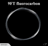 9FT 100% Fluorocarbon Tapered Leader For Freshwater/Saltwater , Avail In 3X, 4X