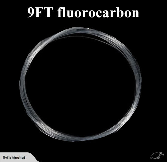 9FT 100% Fluorocarbon Tapered Leader For Freshwater/Saltwater , Avail In 3X, 4X