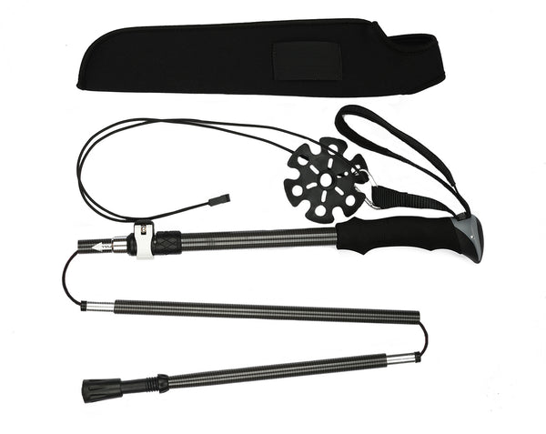 Great Quality 100% Carbon Fiber Height ADJUSTABLE Wading Staff with a Tungsten tip