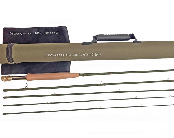 9'0" #5 High Quality (100% TORAY Carbon Fiber) NANO IM12, 46T, Fly Rod(DOUBLE tips)