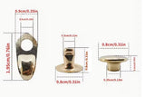 5pcs Shoe Lace Hooks With Rivets For Outdoor Footwear, Avail In Gun Black/ Gold Color
