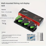 Great Quality Heavy-Duty Expandable Wall Mounted Vertical Fishing Rod Rack