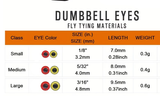 Red/Black And Yellow/Black Eyes Silver Tungsten Dumbbell