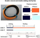 100FT High Quality Fly Line with Sinking Tip 4ips! Avail in #5, #6 and #7