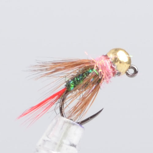 Premium Hook High Quality EGAN'S Red Dart  Gold Tungsten bead Jig, Avain in #10,#12,#14