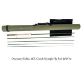 10'0"#4 High Quality Discovery IM12, 100% TORAY Carbon Fiber 46T Euro Nymphing Fly Rod ( Double Tips)