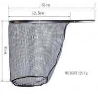 100% Carbon Frame Fly Fishing net with beautiful Burl wood handle