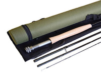9'0" #5/6 Good Quality (100% TORAY Carbon Fiber) Fly rod  +Olive Color Tube With Reel Pouch End