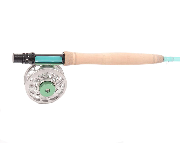 7'0 #3 Fiber Glass Fly Rod Accurate Cast 3pcs+PISCIFUN Fly Reel 3