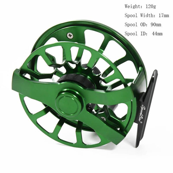  CLISPEED Ice Fishing Reel Fly Reel Outdoor Fishing Supply  Fishing Pole Wheel Sea Fishing Gear Fly Fishing Reel Bow Fishing Reel Kits  Fishing Spools Aluminum Alloy CNC Metal Accessories 