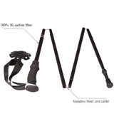 55 Inches (100% TORAY Carbon Fiber)  High Quality  Fly Fishing Wading Staff with a tungsten tip