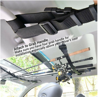 2pcs Fishing Vehicle Rod Carrier Rod Holder Belt Strap With Tie Fishing Rack