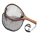 Hi End Fly Fishing Wooden Catch and Release Landing Net