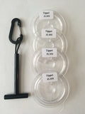 4 Spool Tippet Line 3X,4X,5X,6X+Tippet T Holder Comb
