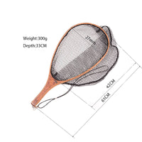Hi End Fly Fishing Wooden Catch and Release Landing Net