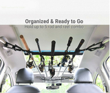 2pcs Fishing Vehicle Rod Carrier Rod Holder Belt Strap With Tie Fishing Rack
