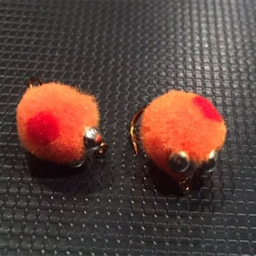 (Mustad Hooks) #12 High Quality Muppert Glo Bugs Dumbbell Eyes Orange